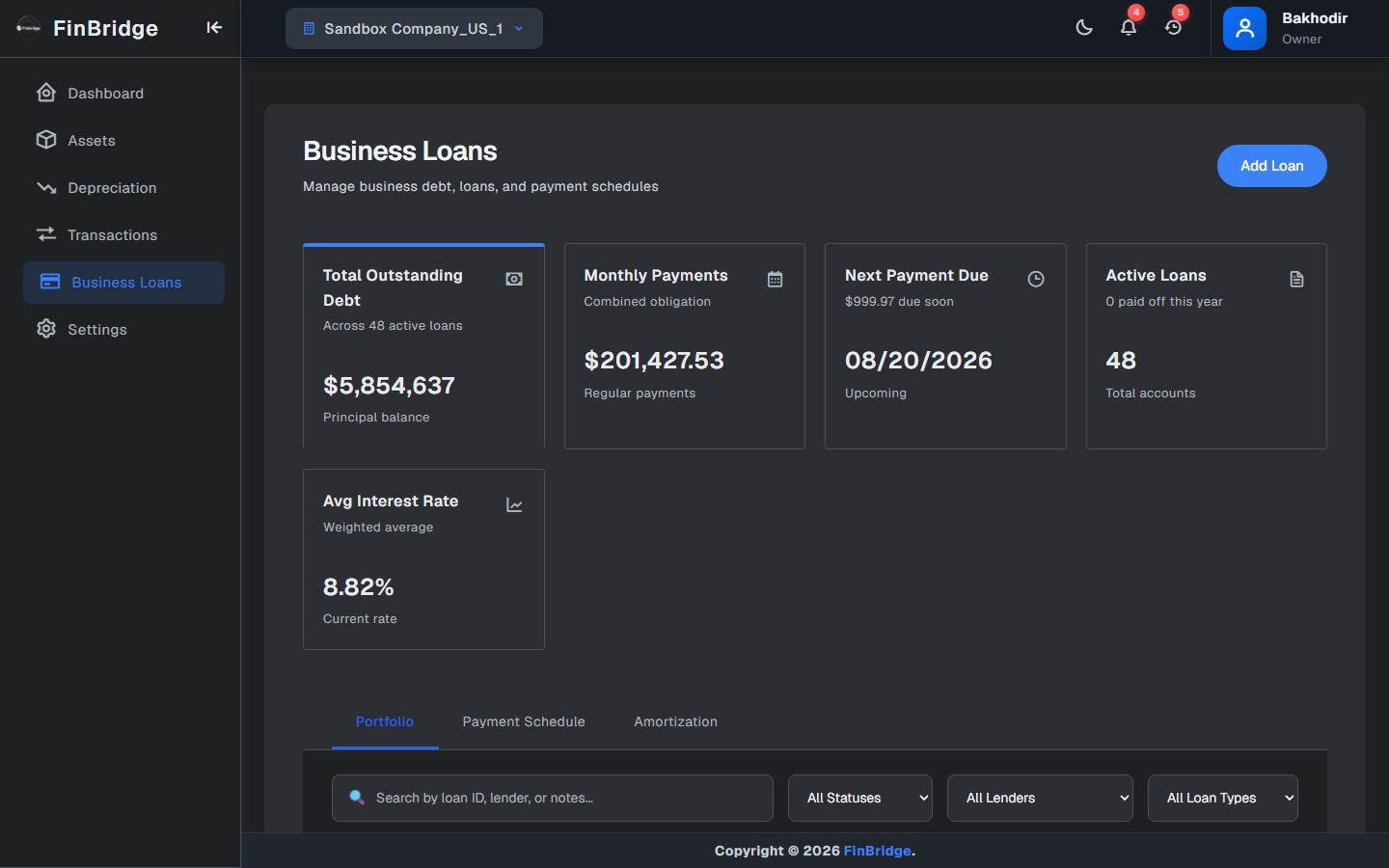 Loans Mockup